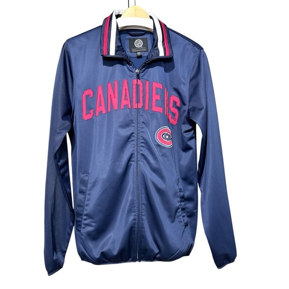Montreal Canadiens NHL team classic full-zip Men’s Navy Jacket Size Small - Picture 2 of 6